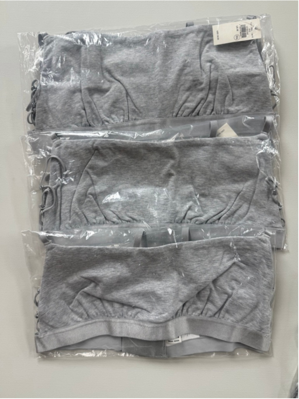 Lot of 3 Aerie Cotton Bralettes in Grey Size M - Picture 1 of 8